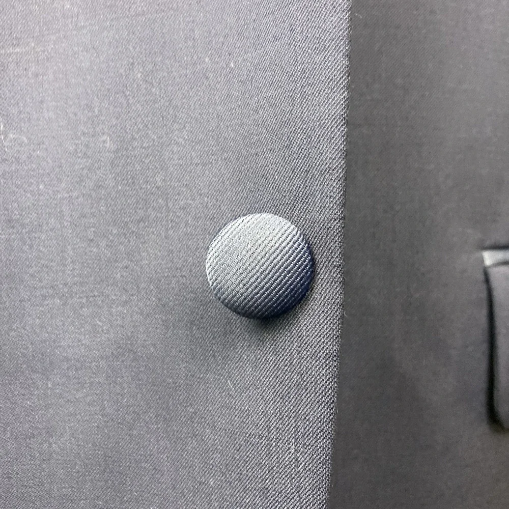 Tommy‎ Hilfiger Mens Modern fit Tuxedo Jacket Blazer 38R Navy Blue Solid Stretch